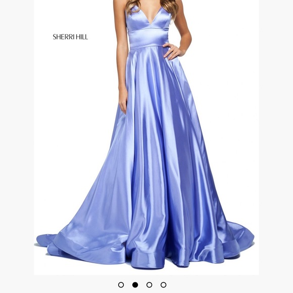 Sherri Hill Navy blue dress - Picture 3 of 3